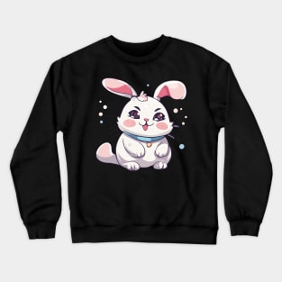 Cute rabbit anime- Bunny funny Crewneck Sweatshirt